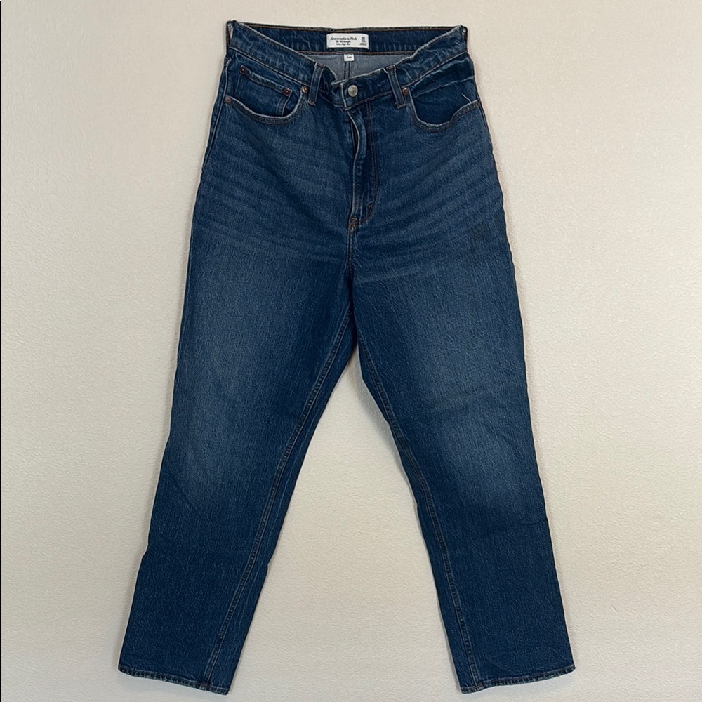 Abercrombie & Fitch curve love the 90s straight ultra high-rise